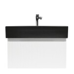 Kúpeľňová skrinka s batériou a umývadlom SAT Evolution 1 58x30x44,8 cm biela mat SATEVO60WMU2BBA SATEVO60WMU2BBA