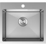 MEXEN - Solix oceľový drez 1-bowl 500 x 450 mm, nerez 6402501000-01