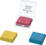 Faber-Castell ART ERASER Stieracia guma umelecká 6x červená | 6x žltá | 6x modrá (127321)