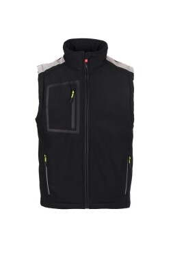 Pánska softshellová vesta Payper STREAM VEST PAD Farba: Čierna/ Čierna, Veľkosť: 2XS (S00772048914018XXS)