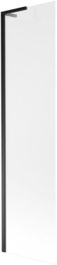 MEXEN/S - Next L vaňová zástena FIX 60 x 150, dekor, čierna 895-060-000-03-30-70