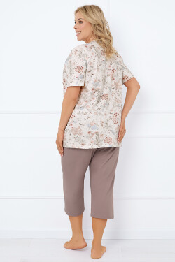 Talianska móda Ermida c.r. sp.3/4 farba:print/cappuccino 2XL