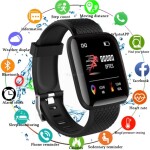 Popron SMARTWATCH M116S CHYTRÉ HODINKY ČIERNA