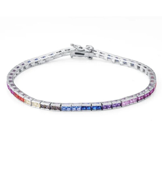 Viceroy Tenisový strieborný náramok so zirkónmi 9144P000-39