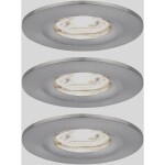 Paulmann 94301 EBL Nova mini Coin LED vstavané svetlo sada 3 ks 4 W železo; 94301