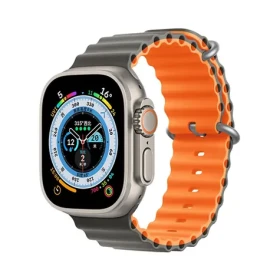 Devia Deluxe Sport6 Remienok pre Apple Watch 40/41mm sivá/oranžová / Remienok / Silikónový / Two-tone (6938595381614)