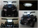 Mamido Elektrický štvorkolka Quad J8AAA čierna s hudbou a svetlom pre deti