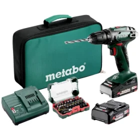 Metabo 602207930 / Aku set / vŕtací skrutkovač s batériami a príslušenstvom / 18V / 48Nm / 2x Aku (602207930)