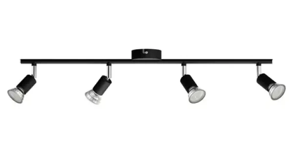 Philips Limbali čierna / Bodové svietidlo / 4X GU10 / 50W / bez zdroja / IP20 (SKL000407628)