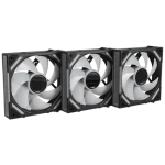 Alpenföhn 120mm WingBoost 4 ARGB čierna 3-pack / Ventilátor / 120 mm / 28,9 dB / 1 800 RPM / 90,12 m3/h / PWM + ARGB (84000000228)
