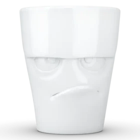 FIFTYEIGHT Hrnček Grummelig biela / Hrnček / 350 ml / porcelán (T018101)