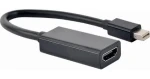Gembird Mini DisplayPort - HDMI čierna / Adaptér / 4K (A-mDPM-HDMIF4K-01)