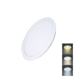 Solight WD140 LED mini panel CCT podhľadový 12W / 900lm / 3000K / 4000K / 6000K / okrúhly (8592718025090)