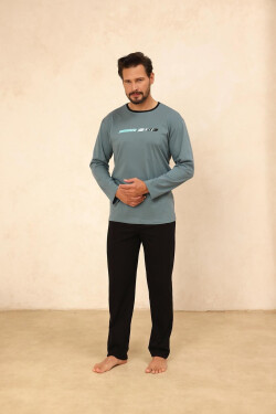 Regina 494 dlhé/r M-XL Z25/26 pánske pyžamo zelená M
