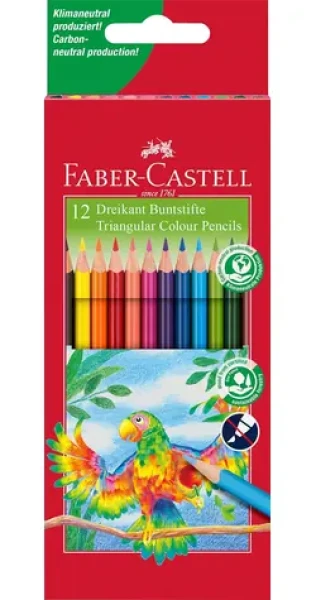 Faber-Castell Pastelky trojhranná - papierová krabička 12 ks (116512)
