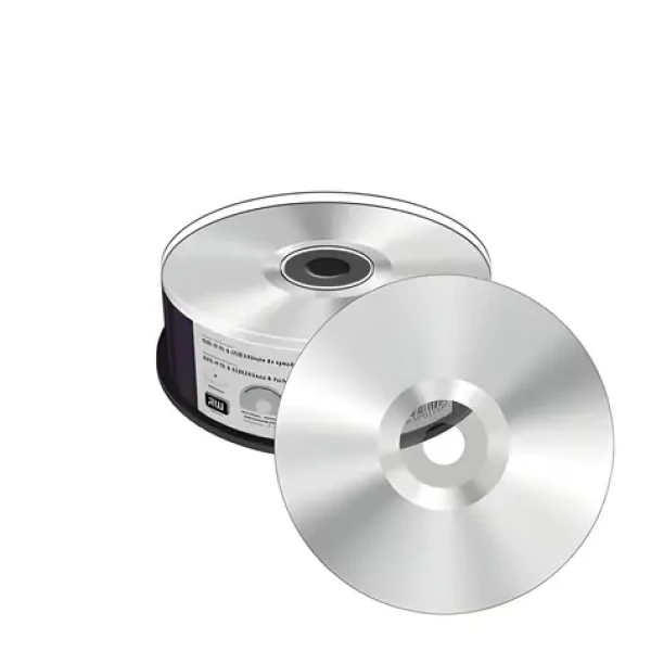 MediaRange DVD+ R DL 8,5GB strieborné / Médium DVD / 8x / Potlačiteľné / spindl 25 ks (MR476)