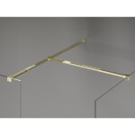 MEXEN/S - Kyoto-X Sprchová zástena WALK-IN 110 x 90, transparent 10 mm, zlato 800-110-202-50-00-090-X