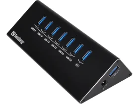 Sandberg USB 3.0 HUB / porty 6 +1 / čierny (133-82)
