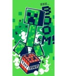 Jerry Fabrycs Minecraft Creeper Zomb JFK103243 osuška zelená 70x140