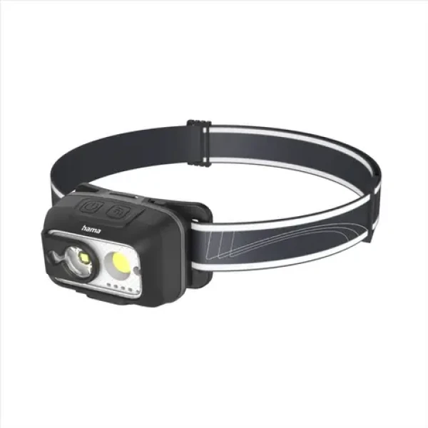 HAMA HL500-C LED čelovka čierna / nabíjacia / 500 lm / 110 m / IP44 (228609)