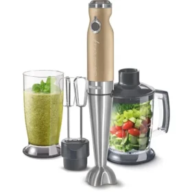 Sencor SHB 5607CH-EUE3 zlatá / Tyčový mixér / 1000 W / nádoba 800 ml / sekáčik 1250ml / šľahacie metly (8590669285907)