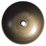 SAPHO - PRIORI keramické umývadlo na dosku, priemer 41,5cm, bronz PI032
