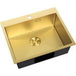 MEXEN - Solix oceľový drez 1-bowl 600 x 500 mm, zlatá 6408601000-55