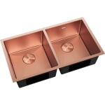 MEXEN - Binox oceľový drez 2-bowl 800 x 450 mm, meď HC 6421802000-65HC