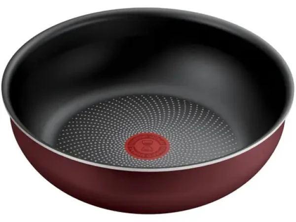 TEFAL Ingenio L7247702 vínová-čierna / Panvica wok / 26 cm / odnímateľná rukoväť / indukcia (3168430370722)
