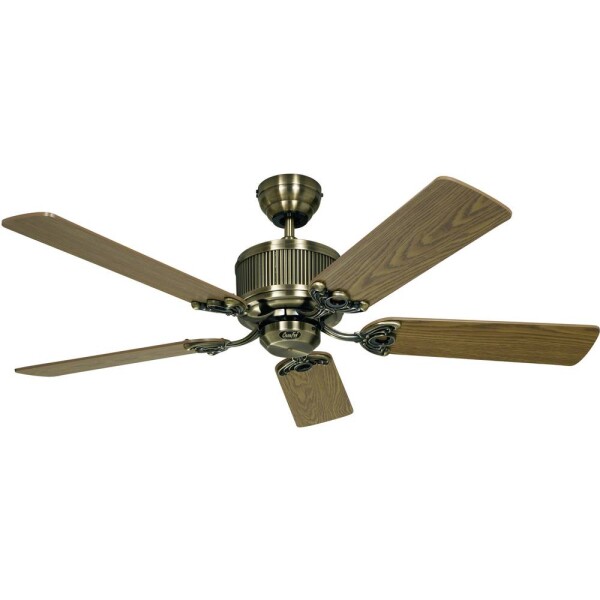 CasaFan Eco Elements stropný ventilátor, 23 W, (Ø x v) 132 cm x 285 mm, starožitná mosadz, 513280; 513280