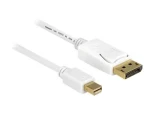 DeLock biela / Kábel Mini DisplayPort - DisplayPort / 5 m / 4K / DP 1.2 (83484)
