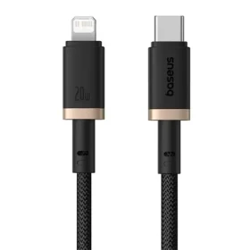 Baseus Dura (P10377800U01-02) Rýchlonabíjací kábel USB-C/Lightning 20W 2m čierno-zlatá (P10377800U01-02)