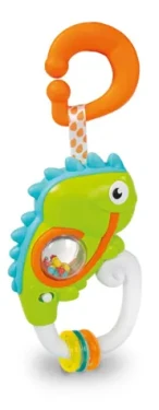 Clementoni Elektronické hrkálka s úchytom - Chameleon / od 3 mesiacov (104917363)