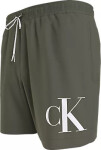 Pánske plavky MEDIUM DRAWSTRING KM0KM01003 LDY olivovo zelená Calvin Klein