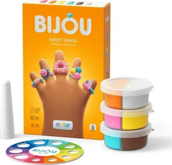 TM Toys Kreatívna sada Hey Clay Bijou Sweet Rings