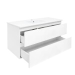 Kúpeľňová skrinka s umývadlom SAT B-Way 99x50x45 cm biela lesk BWAY2100WU4BI BWAY2100WU4BI