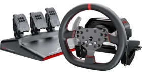 PXN Herná sada PXN-V10 Pro / volant + pedále + montážne svorky / kompatibilita PC+PS4+ Xbox One+ Xbox Series XS (PXN-V10pro)