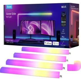 Govee Glide Wall Light (4+1) / dekoratívne LED osvetlenie / Bluetooth / WiFi / RGBIC (H6062 (4+1))