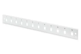 Digitus Čelný panel spojkovej skrine 12x LC Duplex / Krycí panel / 1U / rýchloupínací / šedý (DN-96206-QL)