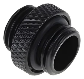 Alphacool Eiszapfen dvojitá vsuvka čierna / Spojka / G1/4 AG - G1/4 AG / pre mäkké hadice (17399)