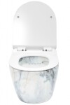 REA - Závesná WC misa vrátane sedátka Granit Shiny REA-C8002