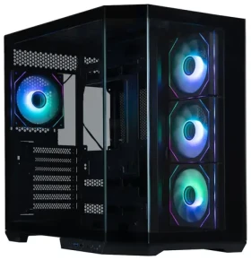 Bitfenix T10 čierna / Skriňa / ATX / 4X 120mm ARGB + controller / USB 3.0 / USB-C / bez zdroja / panoramatická bočnica (BFC-T10-300-KKGSK-4A)