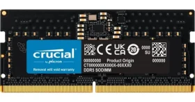 CRUCIAL 64GB (1x64GB) DDR5 5600Mhz / C46 / 1.1V / SO-DIMM / On-Die ECC (CT64G56C46S5)