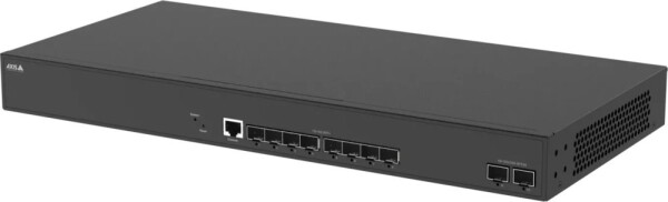 Axis Axis D8308 - Switch - Faseraggregation - managed - 8 x 10 Gigabit SFP+ + 2 x 25 Gigabit SFP28 - Desktop, an Rack montierbar - TAA-konform
