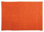 MSV CHENILLE kúpeľňová predložka 60 x 90 cm oranžová / polyester / protišmyková