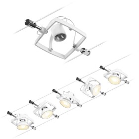 Paulmann Wire Systems 94432 kompletný systém lankových svietidiel GU5.3 biela (matná), chróm; 94432