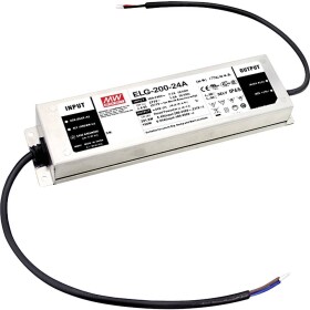 MEAN WELL ELG-200-24A-3Y napájací zdroj pre LED, LED driver konštantné napätie, konštantný prúd 201.6 W 4.2 - 8.4 A 21.6 - 26.4 V/DC nastaviteľný, montáž na; ELG-200-24A-3Y
