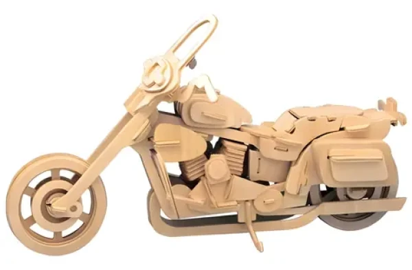 Woodcraft Drevené 3D puzzle Motorka Harley Davidson II