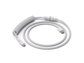 Glorious špirálovitý kábel USB-C - USB-A biela / 1.37m (GLO-CBL-COIL-WHITE)