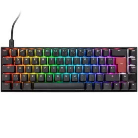 Ducky Mecha Pro Cherry MX-Blue čierna / herná klávesnica / podsvietená / mechanická / drôtová USB-C / DE (DKME2167ST-CDEPDAAT2)